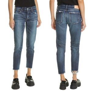 Moussy Vintage Etta Tapered Skinny Jeans Dark Blue